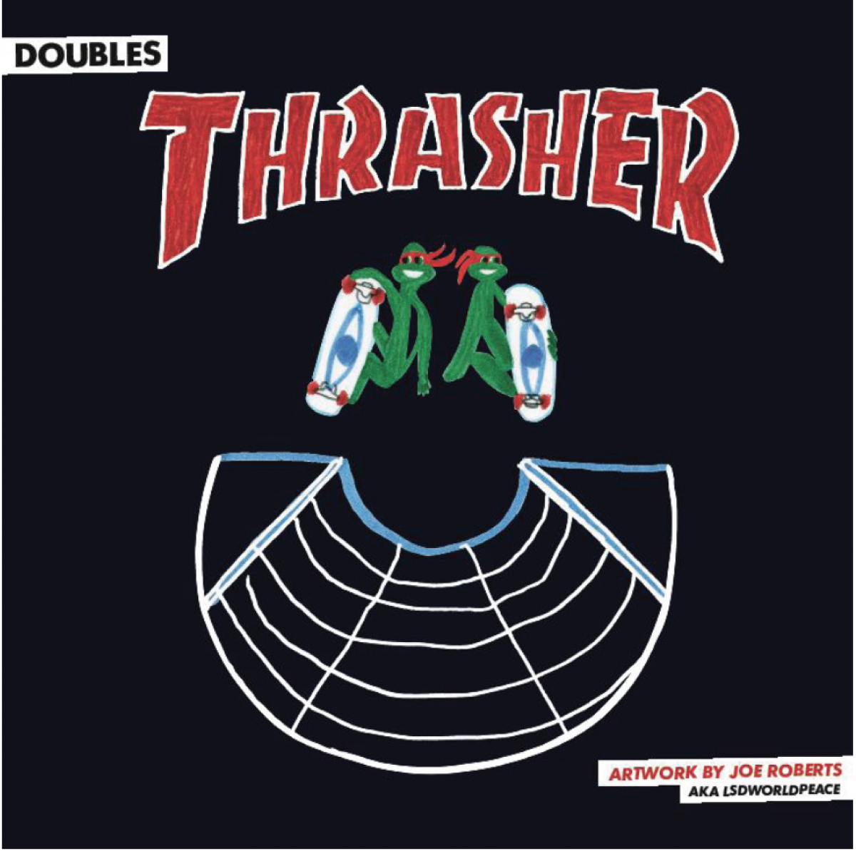 Thrasher BTS 19 Doubles T Shirt Black Ambassadors.eu